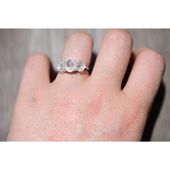 Engagement rings, raw diamond ring, raw stone ring, alternative engageme… - Picture 1 of 3